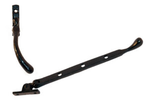 Black iron pewter peg stay and handle